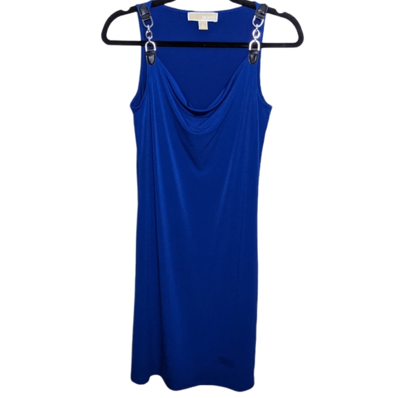 MICHAEL Michael Kors Dresses & Skirts - Michael Kors Blue Scoop Neck Sleeveless Dress, Size S 💙